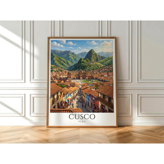 Peru Wall Art Cusco Travel, Unframed Paper Print