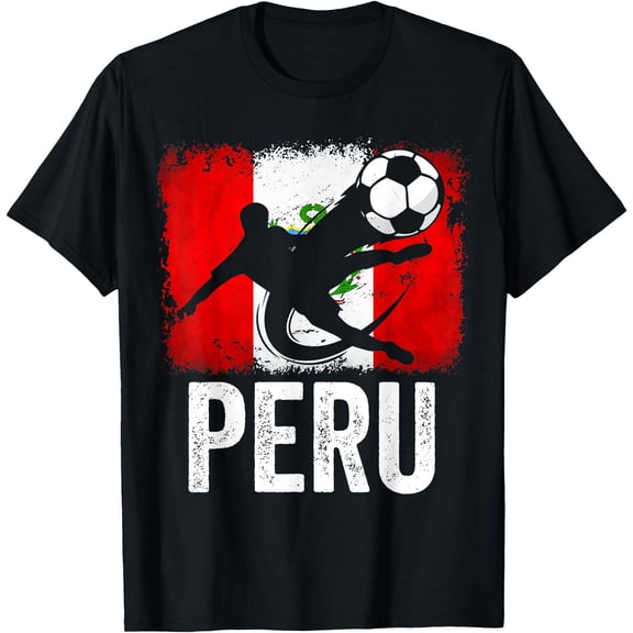 Peru national flag Peruvian Soccer Player T-Shirt