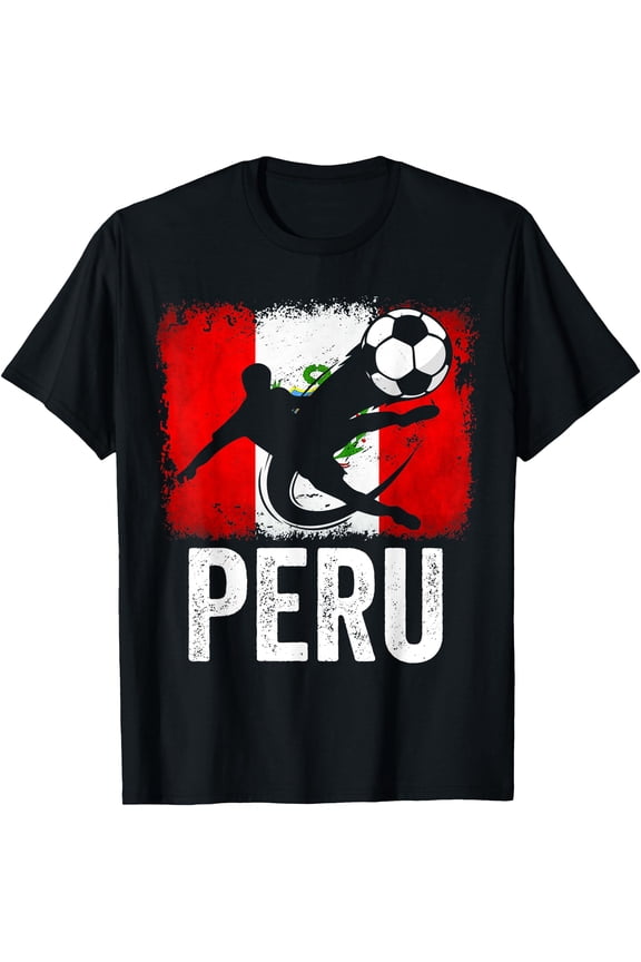 Peru national flag Peruvian Soccer Player T-Shirt