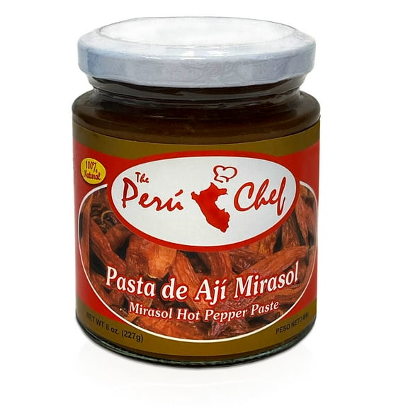 PeruChef Pasta de Aji Mirasol | Mirasol Hot Pepper Paste 8oz