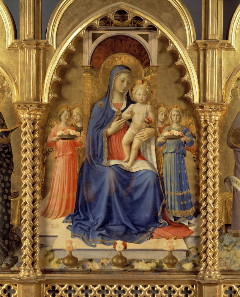 Perugia Triptych - Polyptych Of St Dominic Canvas Art - (24 x 36)