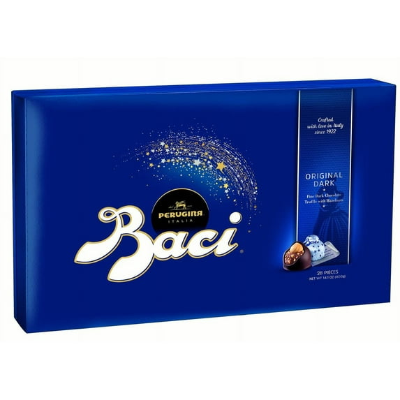 Perugina Baci Classic Dark Chocolate Hazelnut 28-pc Truffle Box