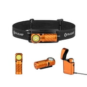 Perun 3 Mini Headlamp & Flashlight with Red and White Light（Orange Premium）