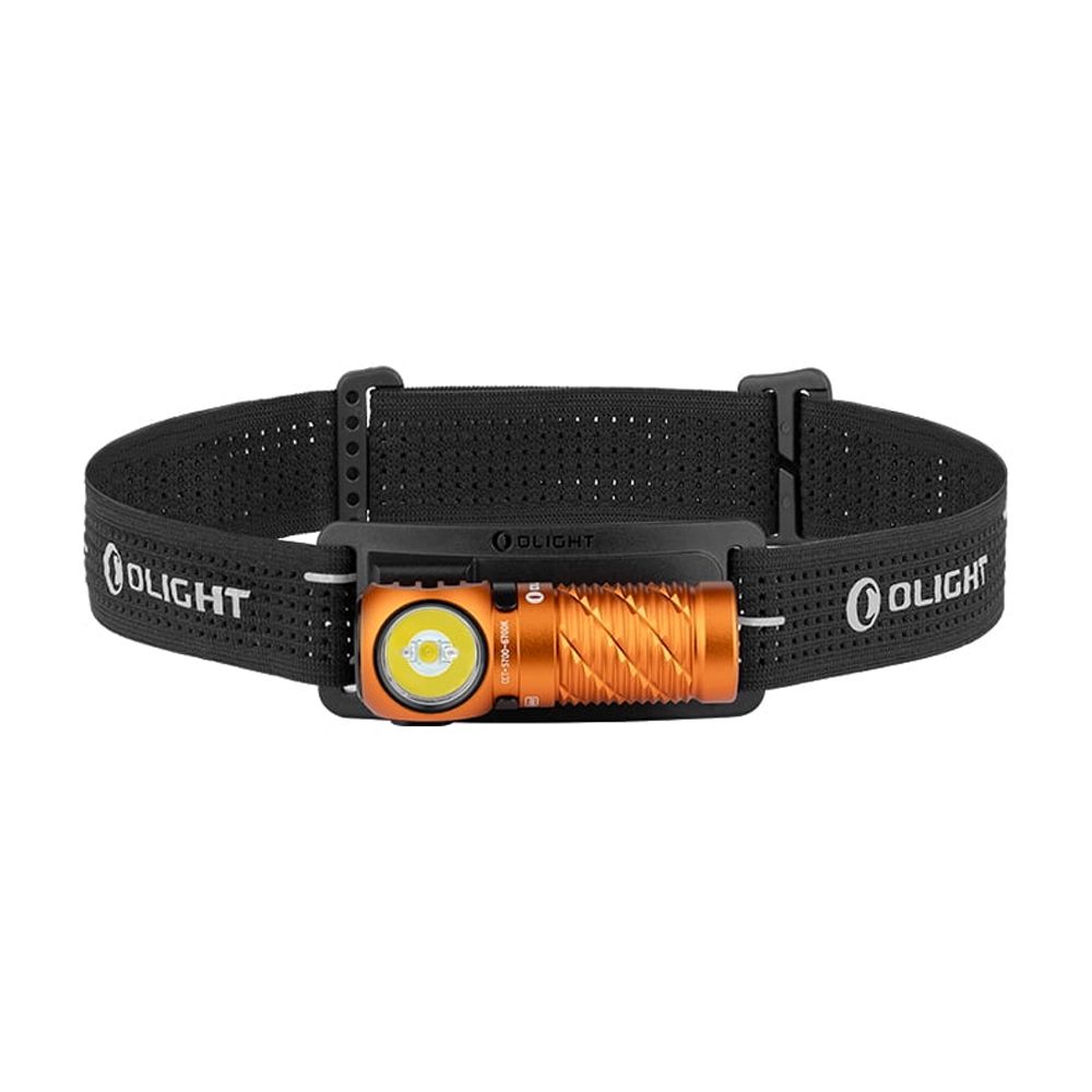 Perun 3 Mini Headlamp & Flashlight with Red and White Light（Orange）