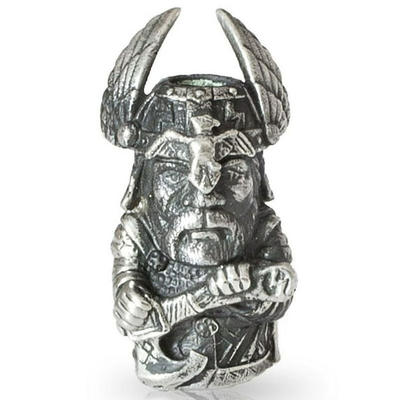 Perun Paracord / Lanyard Bead in Nickel Silver for Jig Pro Shop by Alloy Army of Eurasia