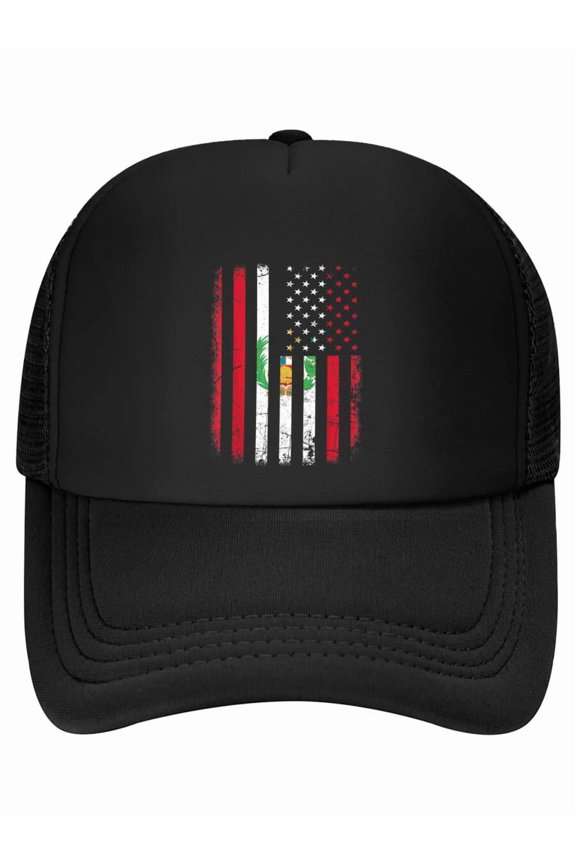 Peruvian American Flag Peruvian Roots Peru America Baseball Cap