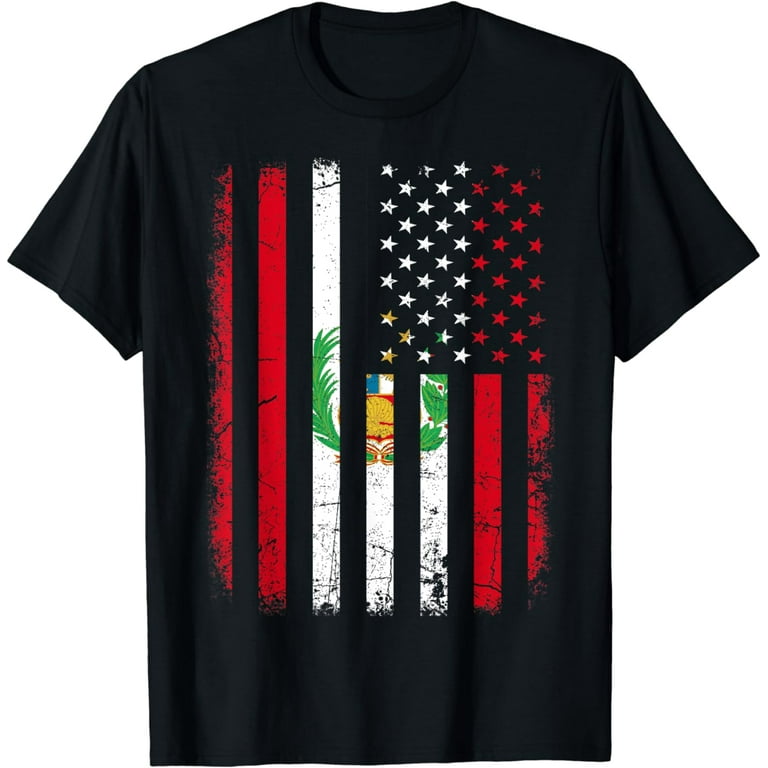Peru Retro Flag T-Shirt Peruvian Distressed Graphic Peru Retro Flag T-Shirt Peruvian Distressed Graphic
