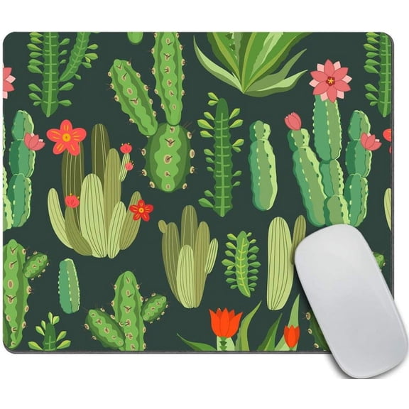 Peruvian Cactus Mousepad Funny and Cute Desk Accessory Compact 9.5"x7.9" Design Perfect for Adding Personality to Any Workspace