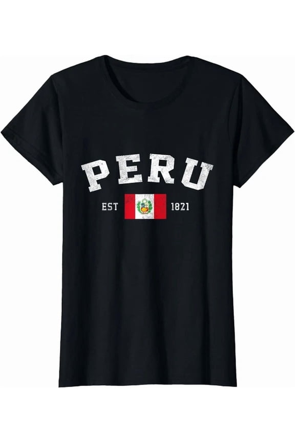 Peruvian Flag Independence Day Peru Est. 1821 T-Shirt