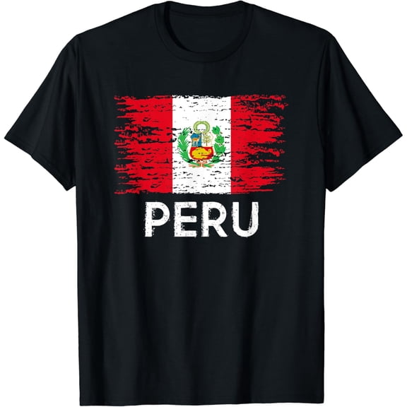 Peruvian Flag Pride Vintage Peruvian Root Peru T-Shirt mens t shirt，black，women，funny，misfits，men，journey