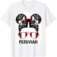 thumbnail image 1 of Peruvian Girl Peru Flag Hispanic Heritage Month Kids Women T-Shirt mens t shirt，white，women，funny，misfits，men，journey，t-shirt, 1 of 4
