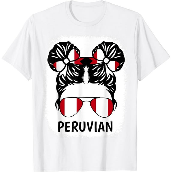 Peruvian Girl Peru Flag Hispanic Heritage Month Kids Women T-Shirt mens t shirt，white，women，funny，misfits，men，journey，t-shirt