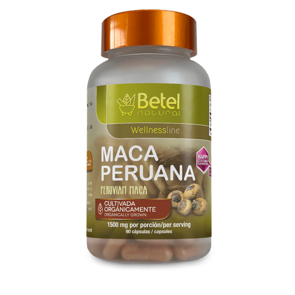 Peruvian Maca Capsules by Betel Natural - Amazing Libido Support - 90 Count