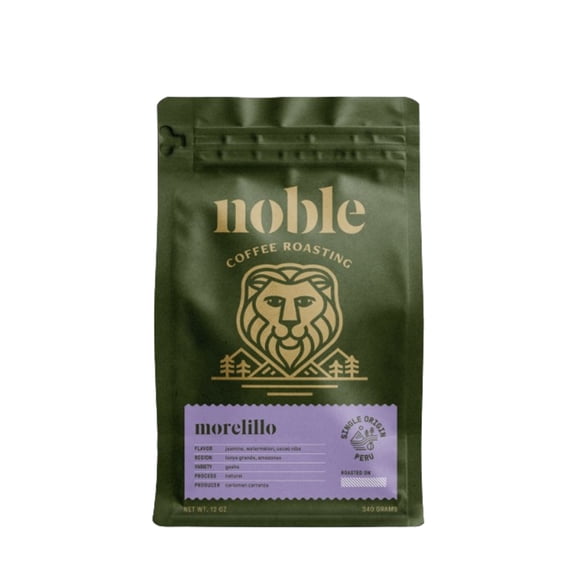 Peruvian 'Morelillo' Gesha - Roasted by Noble Coffee Roasting - Freshly Ground Coffee - 12oz Bag