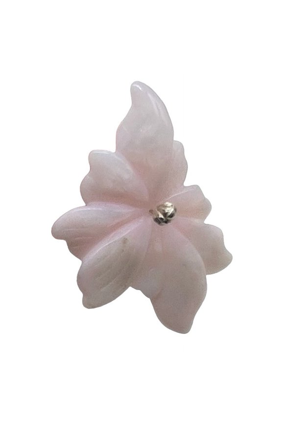 Peruvian Opal 49cts Flower | 62x38x4mm | Pink | 1 Pendant Bead |