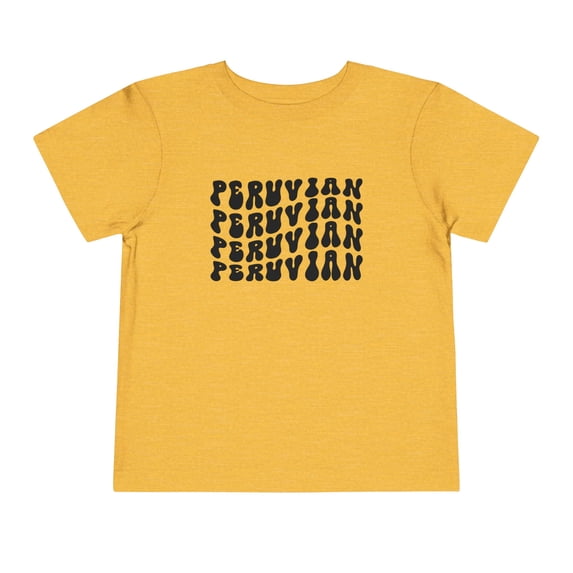 Peruvian Peru Toddler Shirt Gifts Boy Girl Size 2T-5T