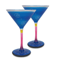 thumbnail image 1 of Peruvian Splendor Turquoise Martini Set/2, 1 of 2