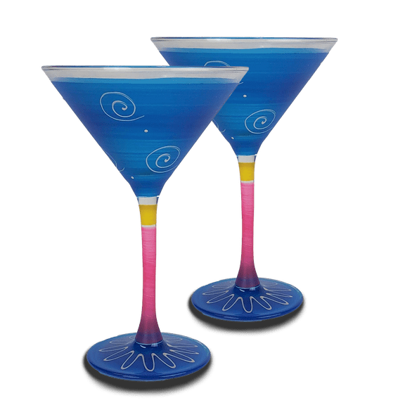 Peruvian Splendor Turquoise Martini Set/2
