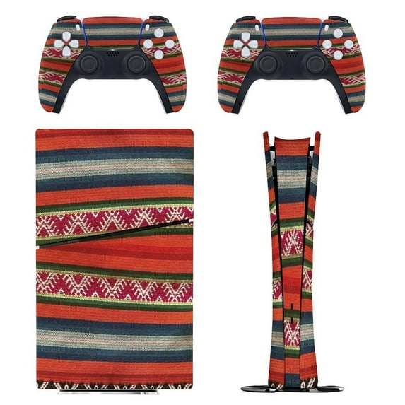 Peruvian Textile Pattern PS5/PS5 Pro/PS5 Slim Digital Disc Skin Sticker For Console And Controller Skins
