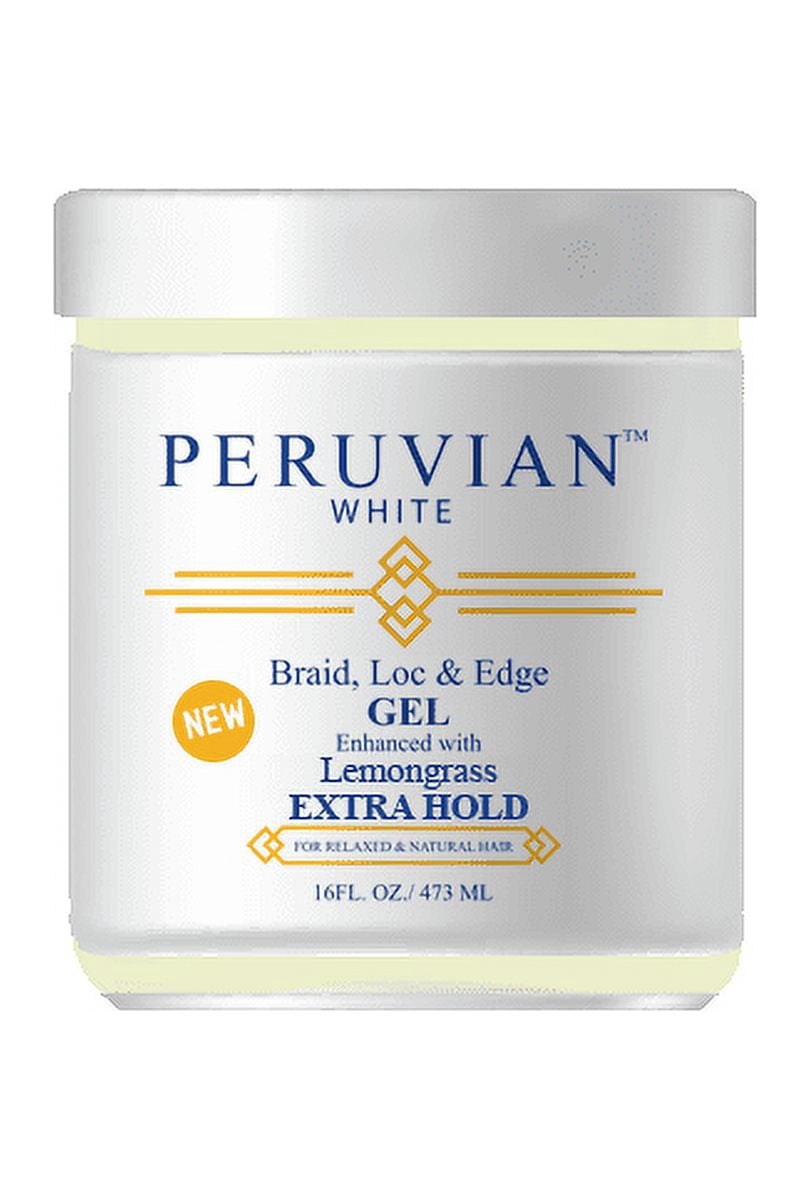 Peruvian white Braid Lemon Grass Loc and Edge Gel, 8 oz - Walmart.com