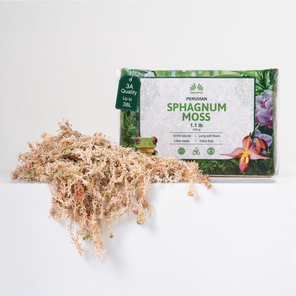 Peruvian Sphagnum Moss 500 gr / 3A quality, Premium long fiber potting