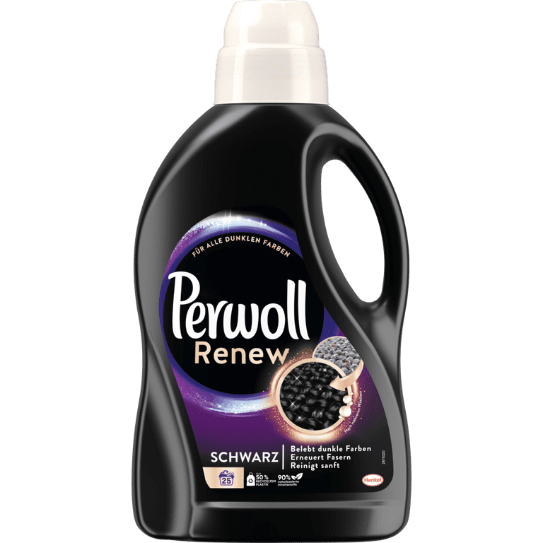 Perwoll Renew Black Detergent For All Dark Colors Strengthens Fibers and Improves Color (25 Washes)