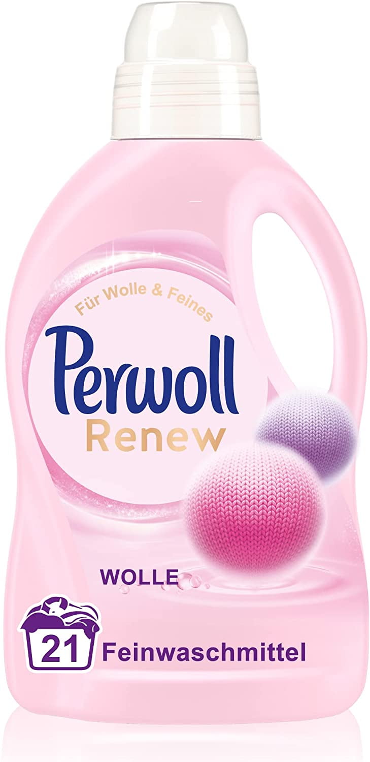 Perwoll Renew Wool & Fine Fabric Care Liquid Detergent for Wool, Silk and Fine Fabrics (1 x 21