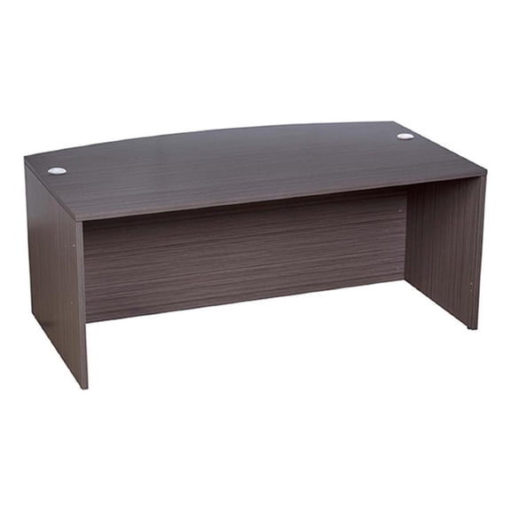Pery Front Desk Shell- 71 Inch- Modesty Panel- Driftwood Smoke Gray