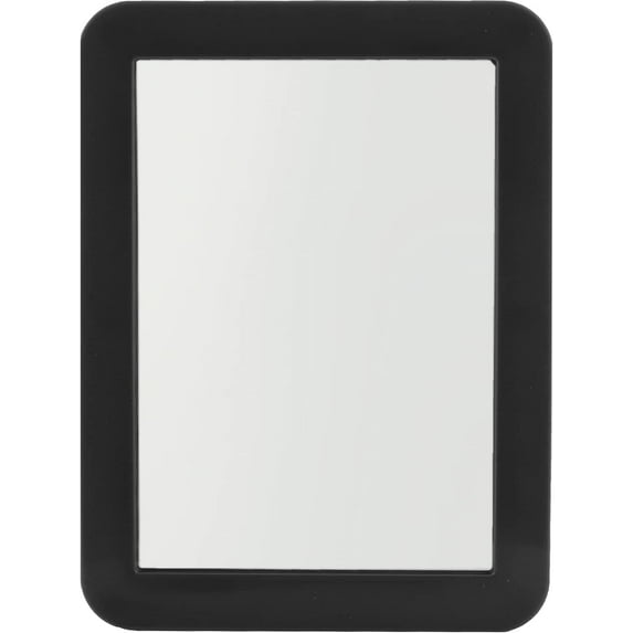 Pery Portable and Convenient Magnetic Black Selfie Mirror for Office Cabinets, Bathroom, School Lockers | 1 Pack