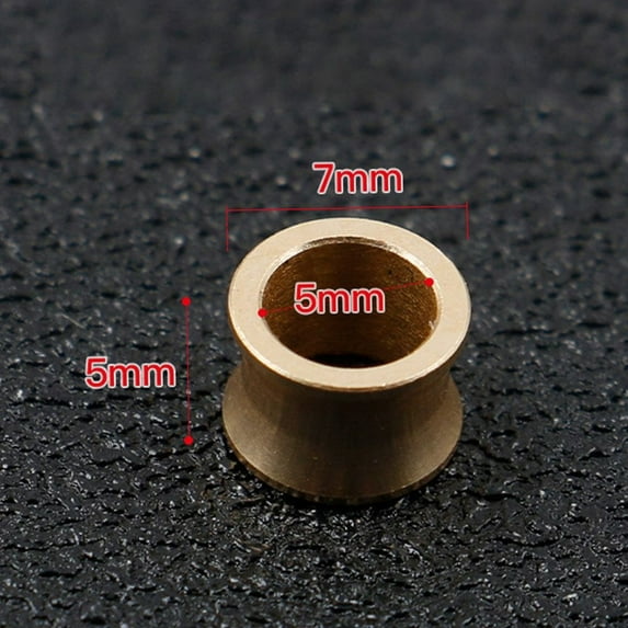 Pesca Fish Accessories Smooth Part Accessory Fishing Reel Repair Part Fishing Line Roller Brass Spinning Fishing Reel bear GOLD 7X5X5MM