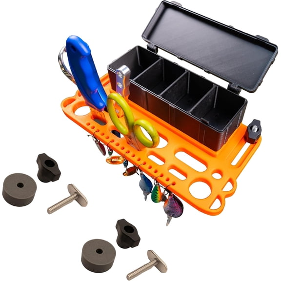 Pesca Innovations Kayak Tool & Tackle Holder, Removable Storage Box Black Tool Holder, Black Storage Box