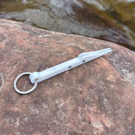 Pesca Innovations Nail Knot Tool for Fly Fishing with Magnetic Fly Threader – 2-in-1, Floats, Multiple Colors, USA Made | 3-Year Warranty (Blue)
