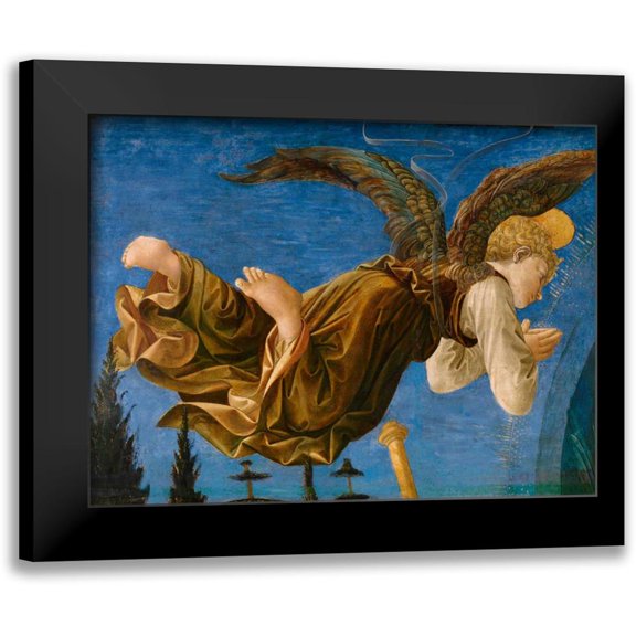Pesellino, Francesco 14x12 Black Modern Framed Museum Art Print Titled - Angelo I