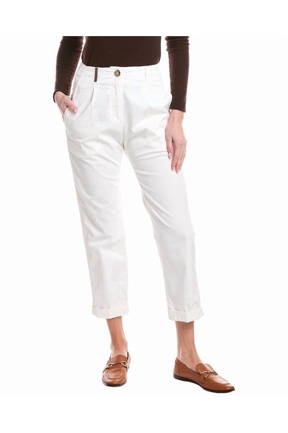 womens Pant, 46, White