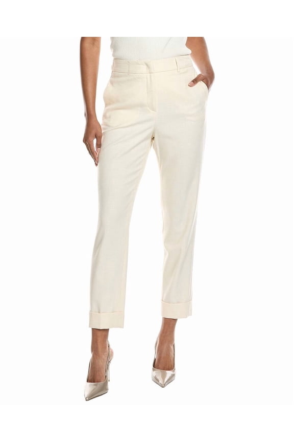 womens Trouser, 48, Beige