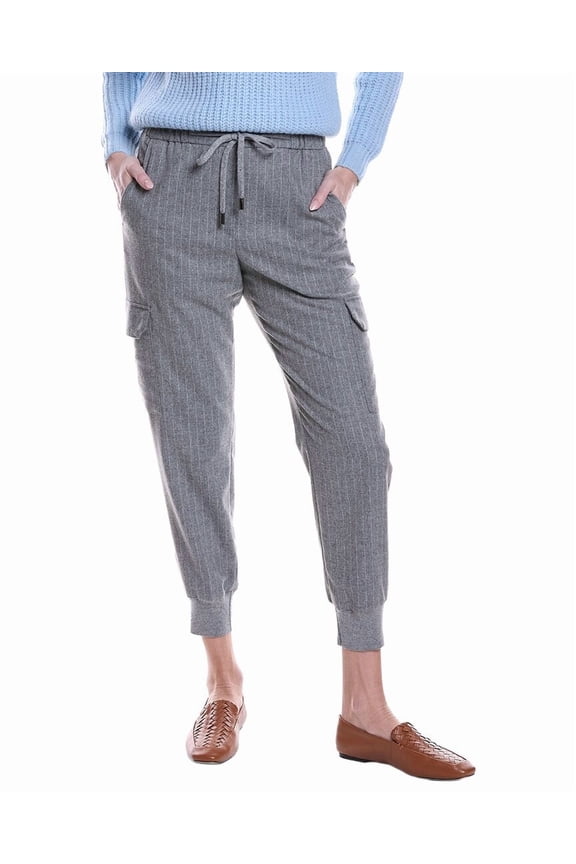 womens  Wool-Blend Pant, 46, Grey