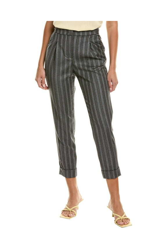 womens Wool Pant, 40, Gray