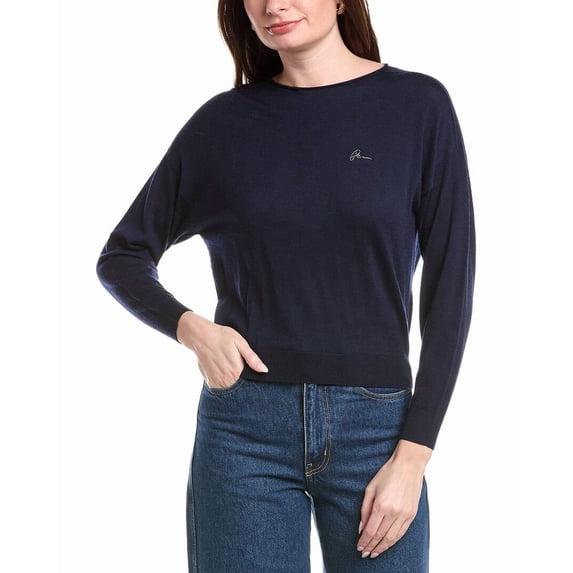 Peserico womens Wool Top, 40, Blue
