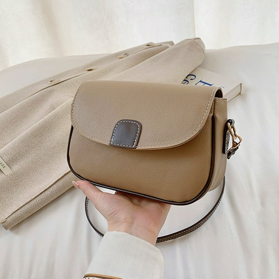 Peshoriadm Fashionable Mini Shoulder Crossbody Bag with Built In Wallet Stylish Tote for Women Lightweight Durable Square Design