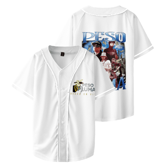 Peso Pluma 3D Baseball Uniform Musician Harajuku Streetwear Women Man Unisex Fashion Casual Kpop