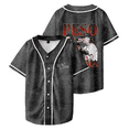 thumbnail image 1 of Peso Pluma Baseball Jersey Shirt Doble PP World Tour Merch Baseball Uniform Women Men Short Sleeve Top, 1 of 3