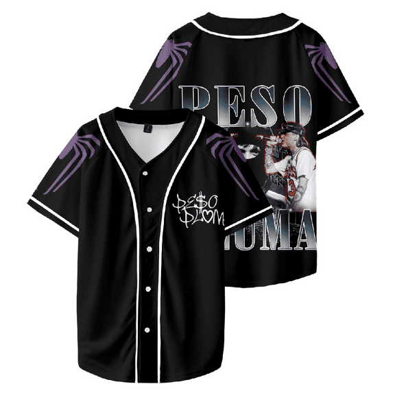Peso Pluma Baseball Uniform Streetwear Women Man Singer Fashion Casual Harajuku