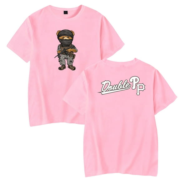 Peso Pluma Doble P Tshirt 2023 World Tour Merch Double PP Tee Women Men O-neck Short Sleeve Casual T-shirt