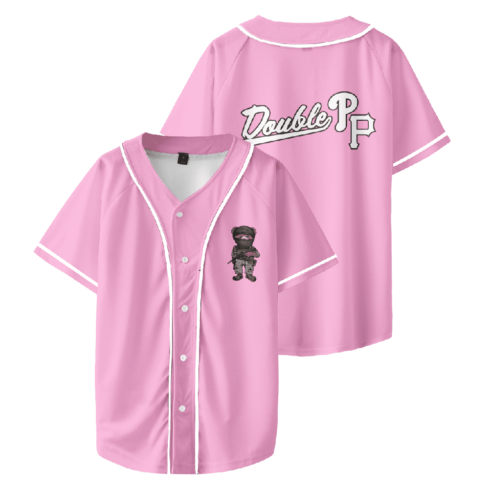 Peso Pluma Double PP Baseball Shirt Women Men Short Sleeve Casual ...
