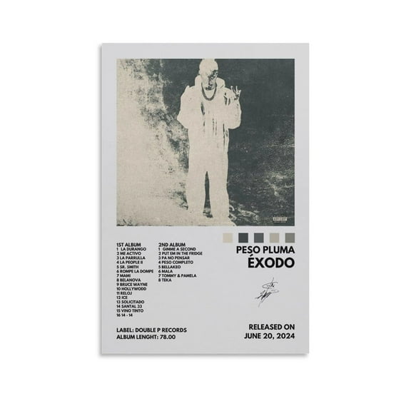 Peso Pluma Exodo 6 Canvas Poster Wall Decorative Art Painting Living Room Bedroom Decoration Gift