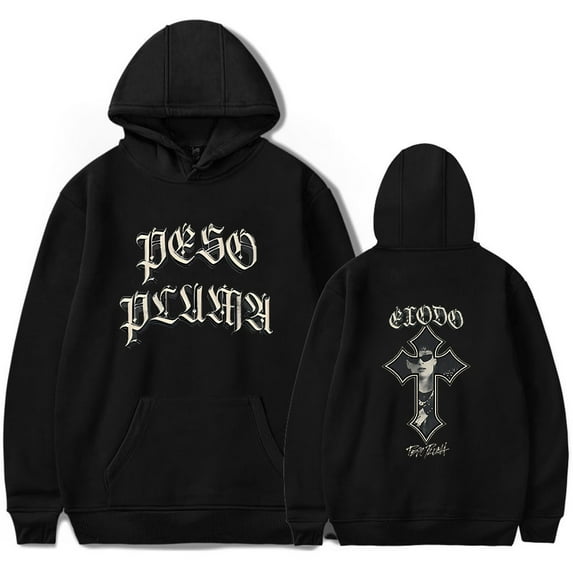Peso Pluma Exodo Cross Hoodie Casual Sweatshirt Long-Sleeved Top