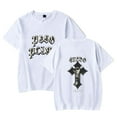 thumbnail image 1 of Peso Pluma Exodo Cross Tee Shirt Round Neck Short Sleeved Streetwear, 1 of 1