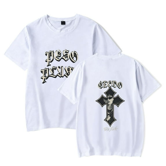 Peso Pluma Exodo Cross Tee Shirt Round Neck Short Sleeved Streetwear