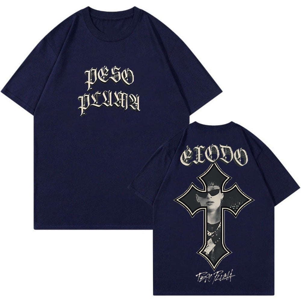 【DEARMINE】Ez Cotton T-Shirt Peso Pluma Exodo Cross Tee Short Sleeve Cotton T-shirt Women