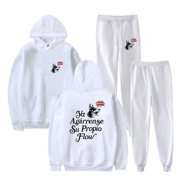 Peso Pluma Exodo Merch Hoodies Jogger Pants Set Winter Women Men Fashion New Logo Streetwear Sweatshirts